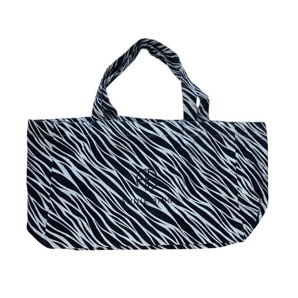 Anine Bing Large Cotton Canvas Tote Bag - Picture 1 of 5